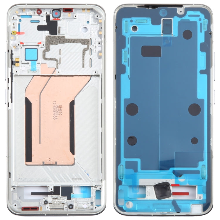 For Xiaomi 14 Original Front Housing LCD Frame Bezel Plate (Silver) - Frame Bezel Plate by PMC Jewellery | Online Shopping South Africa | PMC Jewellery