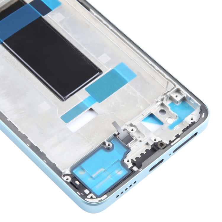 For Xiaomi Redmi Note 13 Pro 5G Original Front Housing LCD Frame Bezel Plate (Blue) - Frame Bezel Plate by PMC Jewellery | Online Shopping South Africa | PMC Jewellery