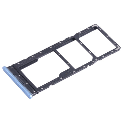 For Infinix Note 11 X663 SIM Card Tray + SIM Card Tray + Micro SD Card Tray (Blue) - Card Tray by PMC Jewellery | Online Shopping South Africa | PMC Jewellery