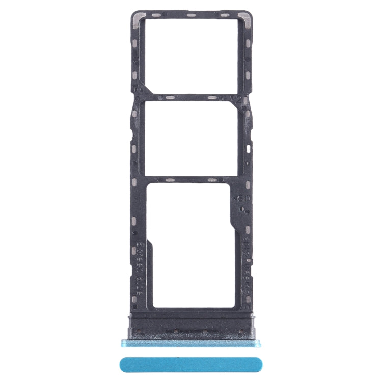 For Infinix Hot 12 Play SIM Card Tray + SIM Card Tray + Micro SD Card Tray (Blue) - Card Tray by PMC Jewellery | Online Shopping South Africa | PMC Jewellery