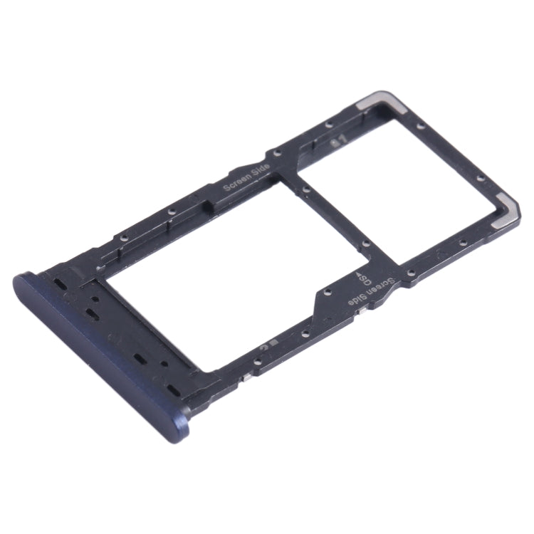 For Infinix Hot 11 2022 SIM Card Tray + SIM Card Tray / Micro SD Card Tray (Blue) - Card Tray by PMC Jewellery | Online Shopping South Africa | PMC Jewellery