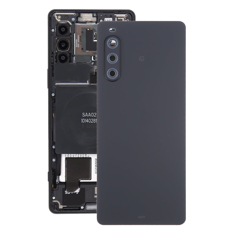 For Sony Xperia 10 V Original Battery Back Cover with Camera Lens Cover(Black) - Back Cover by PMC Jewellery | Online Shopping South Africa | PMC Jewellery