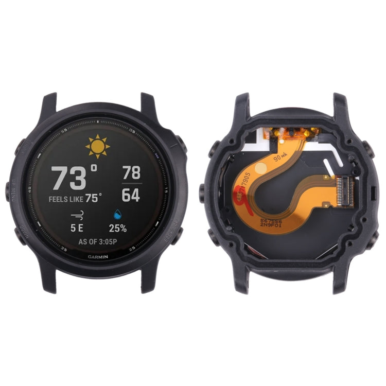 For Garmin Fenix 6S Pro LCD Screen Digitizer Full Assembly With Frame (Black) - For Garmin by PMC TechLife | Online Shopping South Africa | PMC TechLife