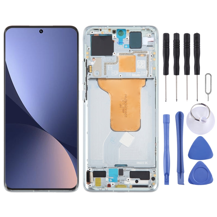 For Xiaomi 12 Original AMOLED Material LCD Screen Digitizer Full Assembly with Frame (Green) - free shipping - PMC TechLife - Order now!