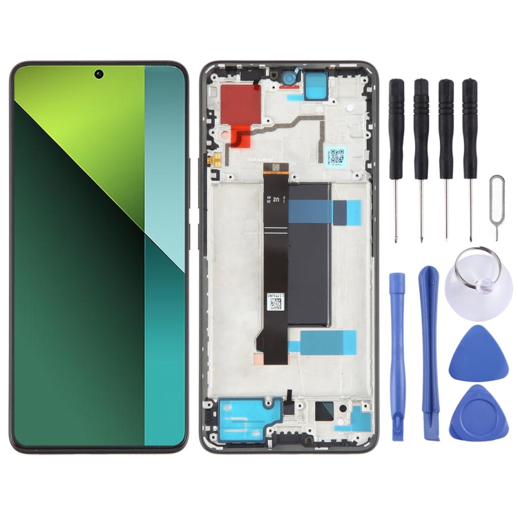 For Xiaomi Poco X6 Original AMOLED Material LCD Screen Digitizer Full Assembly with Frame (Black) - LCD Screen by PMC Jewellery | Online Shopping South Africa | PMC Jewellery