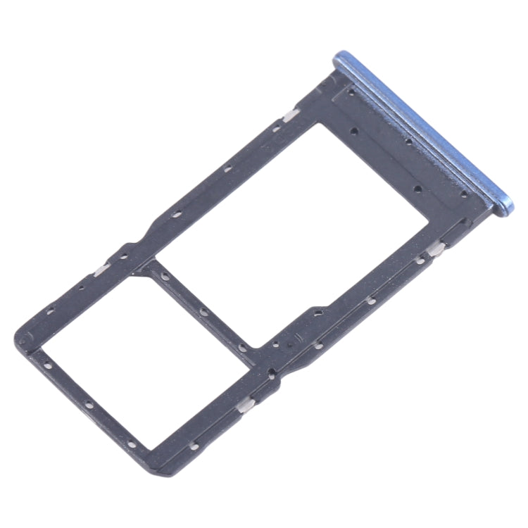 For Alcatel 1L Pro 4065F SIM Card Tray + Micro SD Card Tray (Blue) - Card Tray by PMC Jewellery | Online Shopping South Africa | PMC Jewellery | Buy Now Pay Later Mobicred