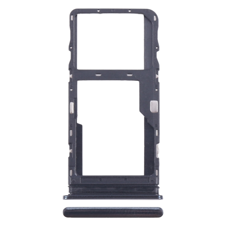 For TCL 20s Original SIM Card Tray + Micro SD Card Tray (Black) - For TCL by PMC Jewellery | Online Shopping South Africa | PMC Jewellery | Buy Now Pay Later Mobicred