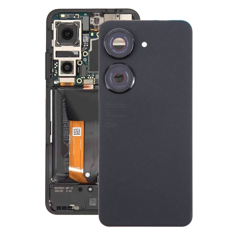 For Asus Zenfone 9 AI2202 Original Battery Back Cover with Camera Lens Cover(Black) - Back Cover by PMC Jewellery | Online Shopping South Africa | PMC Jewellery | Buy Now Pay Later Mobicred