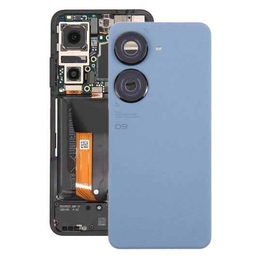 For Asus Zenfone 9 AI2202 Original Battery Back Cover with Camera Lens Cover(Blue) - Back Cover by PMC Jewellery | Online Shopping South Africa | PMC Jewellery | Buy Now Pay Later Mobicred