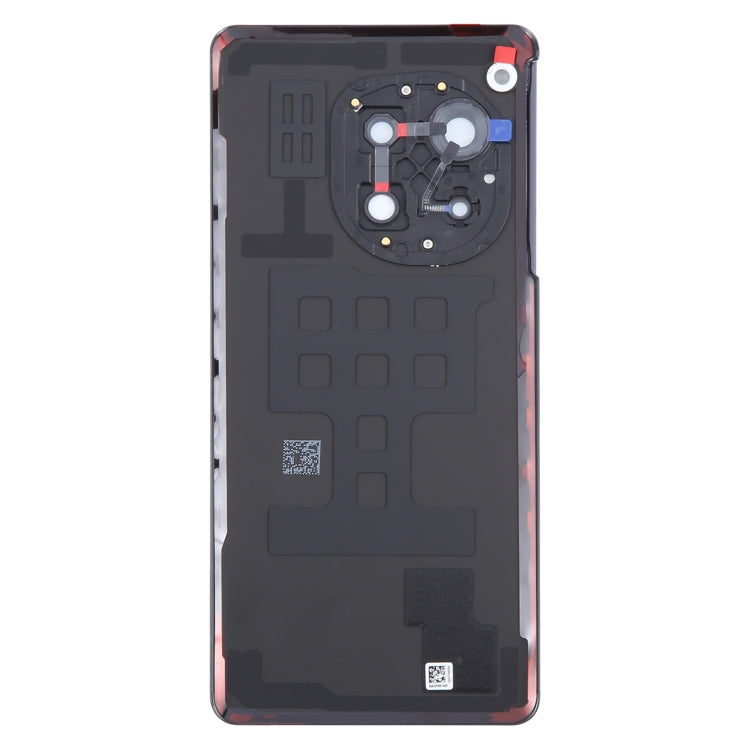 For OnePlus 12R CPH2609 CPH2585 Original Glass Battery Back Cover with Camera Lens(Black) - Back Cover by PMC Jewellery | Online Shopping South Africa | PMC Jewellery | Buy Now Pay Later Mobicred