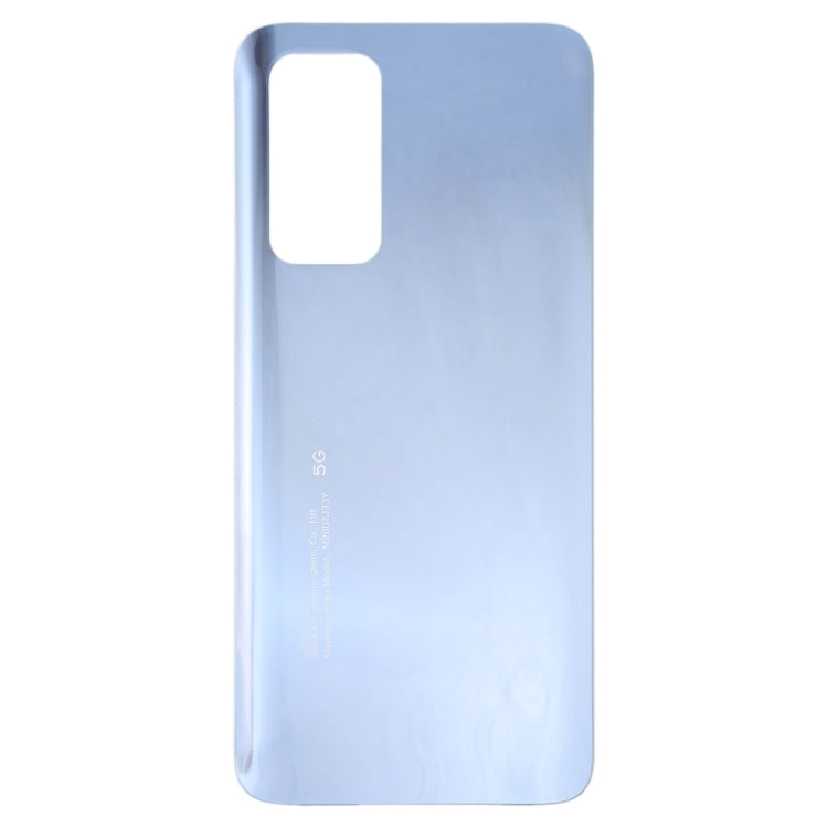 For Xiaomi Redmi K30S Glass Battery Back Cover(Silver) - Back Cover by PMC Jewellery | Online Shopping South Africa | PMC Jewellery | Buy Now Pay Later Mobicred