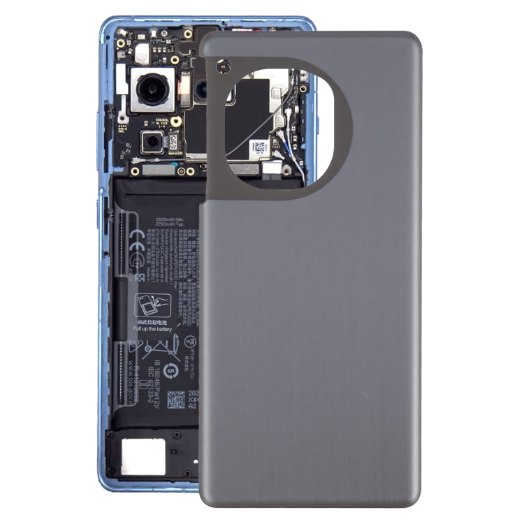 For OnePlus 12R Battery Back Cover(Black) - Back Cover by PMC Jewellery | Online Shopping South Africa | PMC Jewellery | Buy Now Pay Later Mobicred