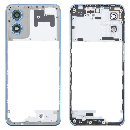 For Motorola Moto G Play 2024 Original Middle Frame Bezel Plate (Blue) - Frame Bezel Plate by PMC Jewellery | Online Shopping South Africa | PMC Jewellery | Buy Now Pay Later Mobicred