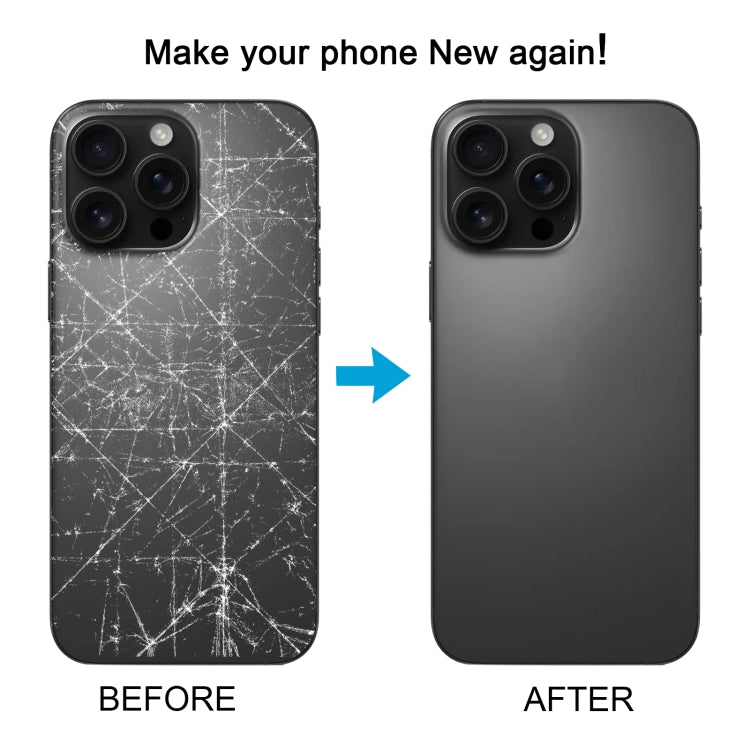 For iPhone 16 Pro Original Glass Battery Back Cover with Camera Lens Cover(White) - Back Cover by PMC Jewellery | Online Shopping South Africa | PMC Jewellery | Buy Now Pay Later Mobicred