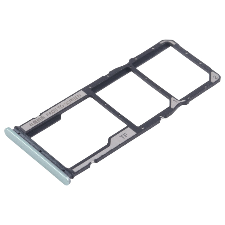 For Xiaomi Redmi 13R Original SIM Card Tray + SIM Card Tray + Micro SD Card Tray (Green) - Card Tray by PMC Jewellery | Online Shopping South Africa | PMC Jewellery | Buy Now Pay Later Mobicred