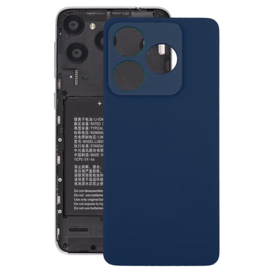 For ZTE Blade V60 Design Z2350 Glass Battery Back Cover with Adhesive(Blue) - For ZTE by PMC Jewellery | Online Shopping South Africa | PMC Jewellery | Buy Now Pay Later Mobicred