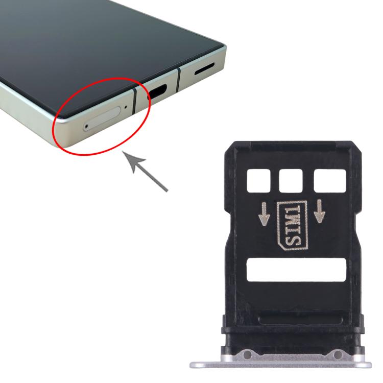 For ZTE nubia RedMagic 8s Pro SIM Card Tray + SIM Card Tray (Silver) - For ZTE by PMc TechLife | Online Shopping South Africa | PMc TechLife | Buy Now Pay Later Mobicred