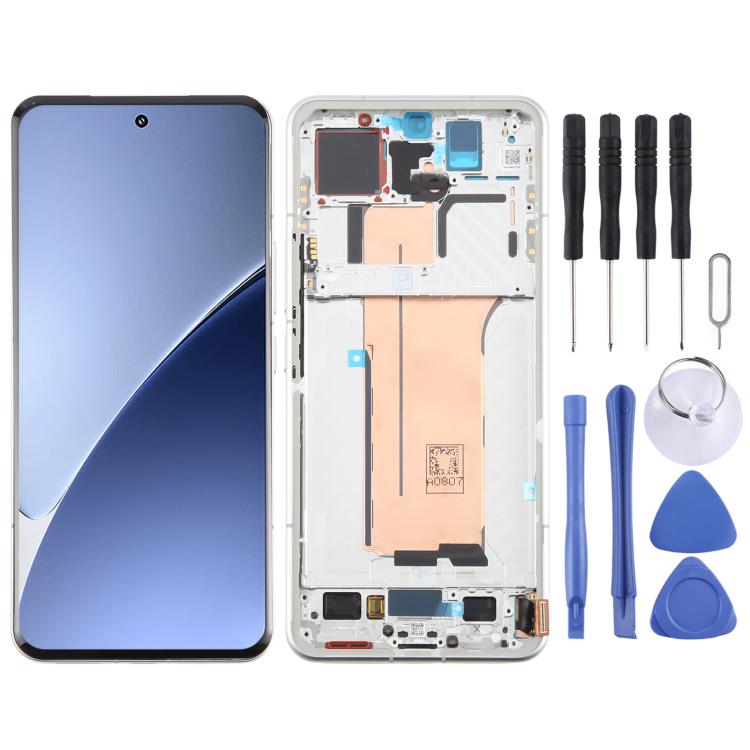 For Xiaomi 15 Pro AMOLED Original LCD Screen Digitizer Full Assembly with Frame (White) - LCD Screen by PMc TechLife | Online Shopping South Africa | PMc TechLife | Buy Now Pay Later Mobicred