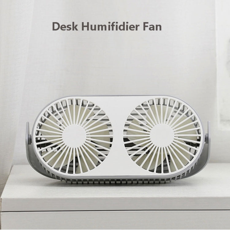 Small Bean Desktop Desktop Double Leaf Usb Mini Fan(Pink) - Electric Fans by PMC Jewellery | Online Shopping South Africa | PMC Jewellery | Buy Now Pay Later Mobicred