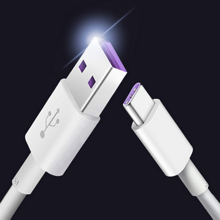 5A USB to USB-C / Type-C Flash Charging Data Cable, Cable Length: 1m - USB-C & Type-C Cable by PMC Jewellery | Online Shopping South Africa | PMC Jewellery | Buy Now Pay Later Mobicred