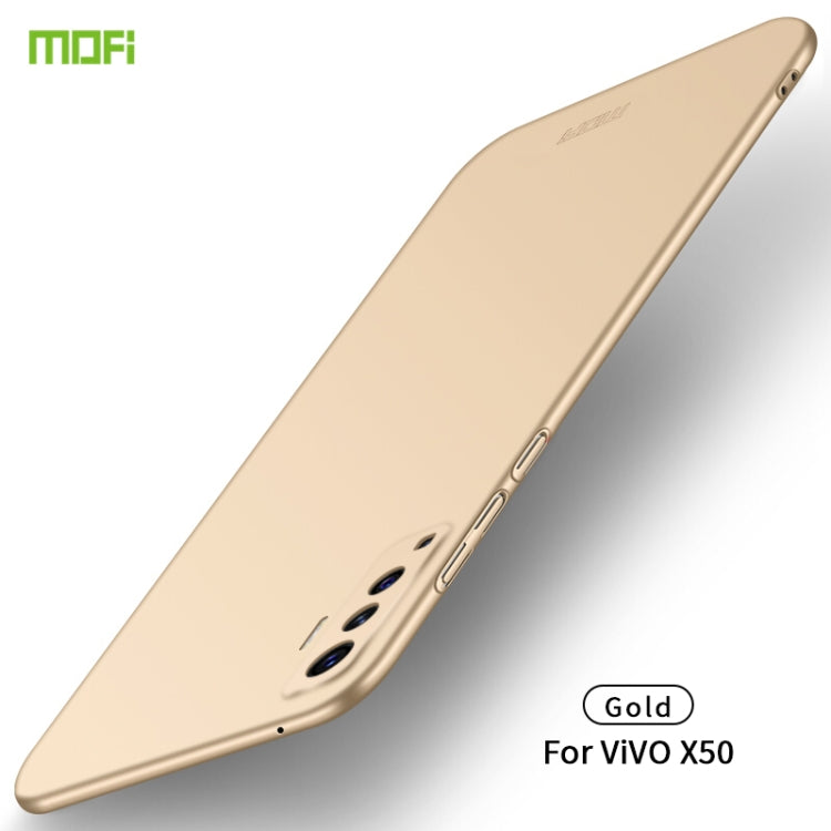 For Vivo X50 MOFI Frosted PC Ultra-thin Hard Case(Gold) - free shipping - PMC TechLife - Order now!