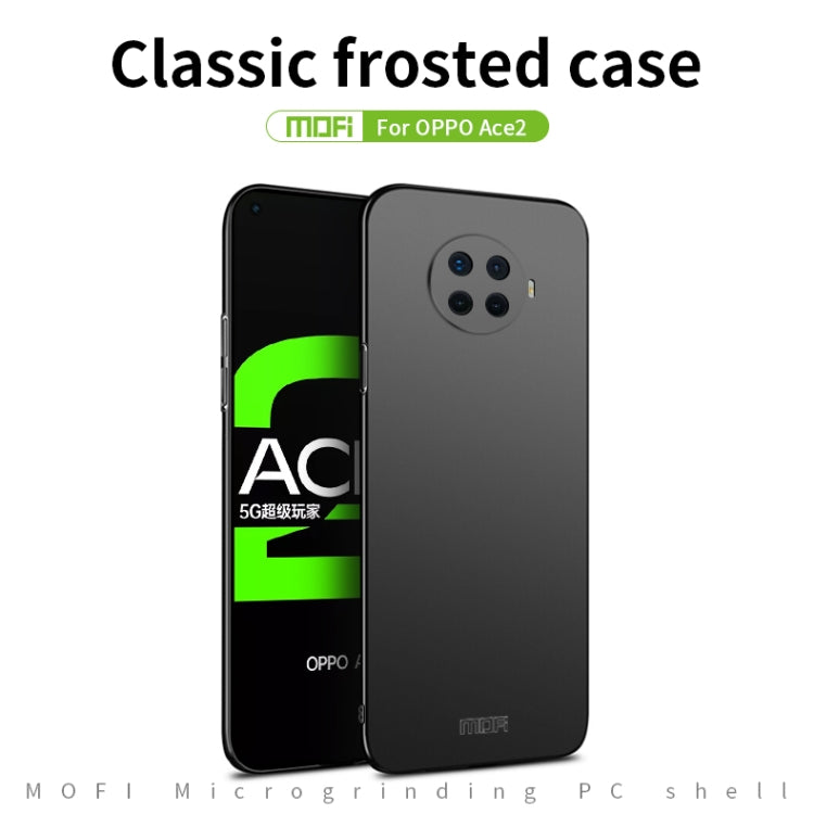 For OPPO Ace2 MOFI Frosted PC Ultra-thin Hard Case(Black) - free shipping - PMC TechLife - Order now!