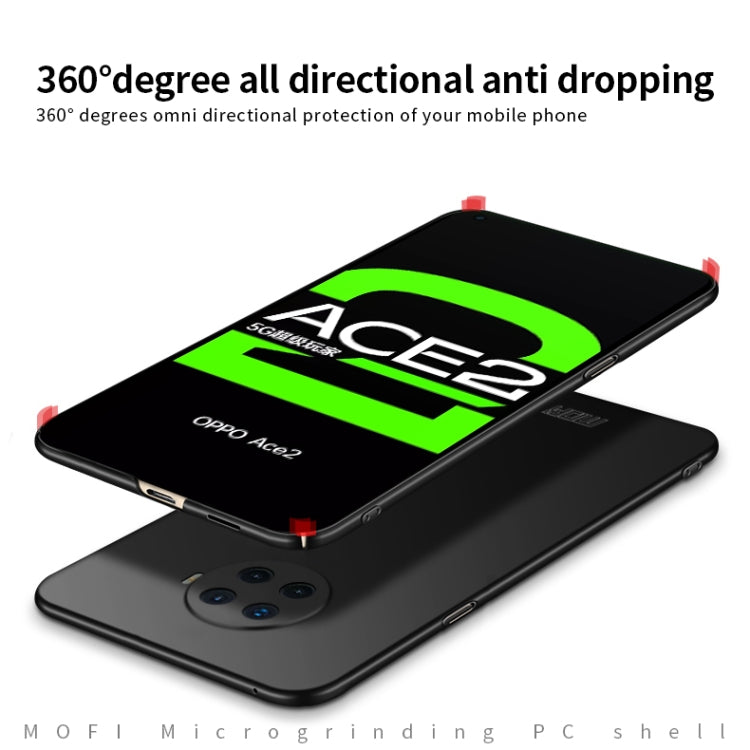 For OPPO Ace2 MOFI Frosted PC Ultra-thin Hard Case(Black) - free shipping - PMC TechLife - Order now!