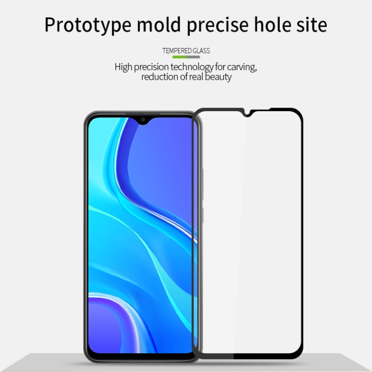 For Xiaomi RedMi 9 MOFI 9H 2.5D Full Screen Tempered Glass Film(Black) -  by MOFI | Online Shopping South Africa | PMC TechLife | Buy Now Pay Later Mobicred