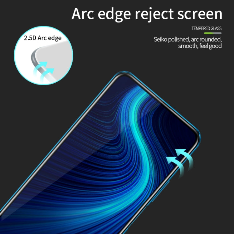 For Huawei Honor X10 MOFI 9H 2.5D Full Screen Tempered Glass Film(Black) - Honor Tempered Glass by MOFI | Online Shopping South Africa | PMC Jewellery