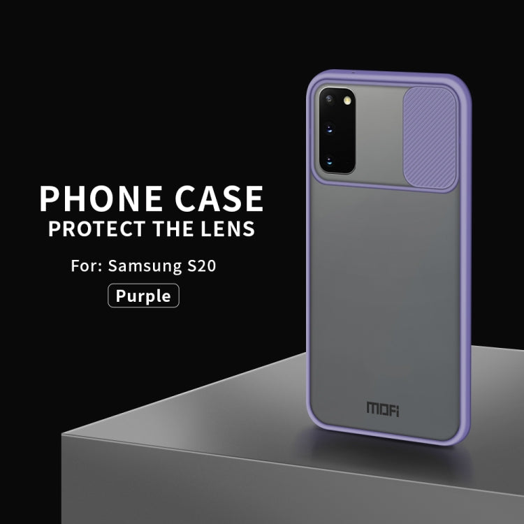 For Samsung Galaxy S20 MOFI Xing Dun Series Translucent Frosted PC + TPU Privacy Anti-glare Shockproof All-inclusive Protective Case(Purple) - Galaxy Phone Cases by MOFI | Online Shopping South Africa | PMC Jewellery | Buy Now Pay Later Mobicred