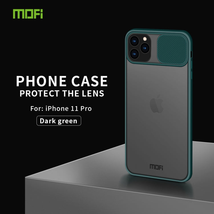 For iPhone 11 Pro MOFI Xing Dun Series Translucent Frosted PC + TPU Privacy Anti-glare Shockproof All-inclusive Protective Case(Green) - iPhone 11 Pro Cases by MOFI | Online Shopping South Africa | PMC TechLife