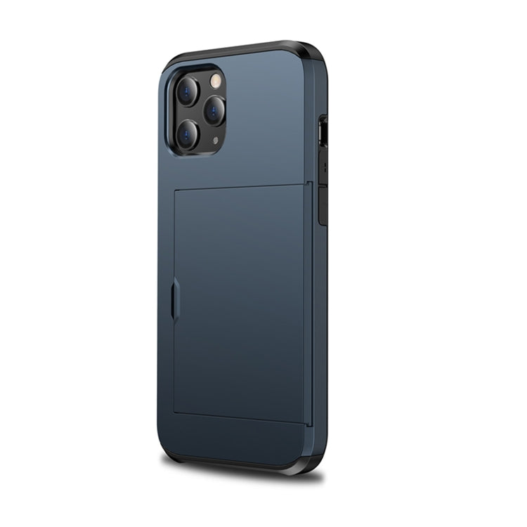 For iPhone 12 mini Shockproof Rugged Armor Protective Case with Card Slot(Dark Blue) - iPhone 12 mini Cases by PMC Jewellery | Online Shopping South Africa | PMC Jewellery