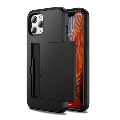 For iPhone 12 mini Shockproof Rugged Armor Protective Case with Card Slot(Dark Blue) - iPhone 12 mini Cases by PMC Jewellery | Online Shopping South Africa | PMC Jewellery