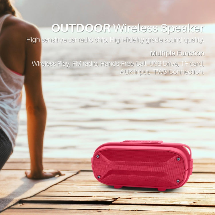 NewRixing NR-3023 Portable Stereo Wireless Bluetooth Speaker, Built-in Microphone, Support TF Card / FM(Blue) - Desktop Speaker by NewRixing | Online Shopping South Africa | PMC Jewellery | Buy Now Pay Later Mobicred