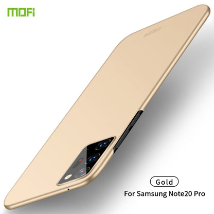 For Samsung Galaxy Note20 Ultra MOFI Frosted PC Ultra-thin Hard Case(Gold) - Galaxy Note20 Ultra Cases by MOFI | Online Shopping South Africa | PMC Jewellery