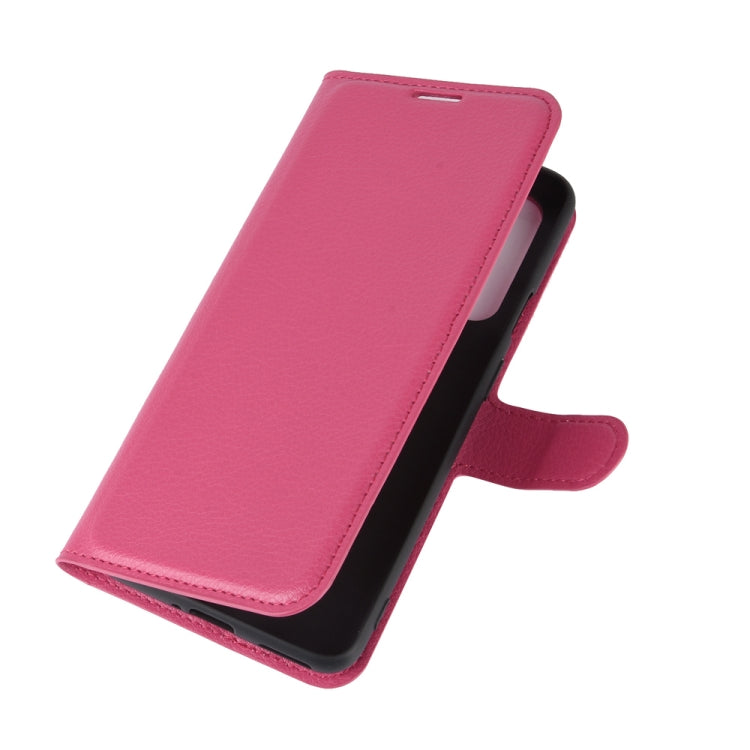 For OnePlus Nord Litchi Texture Horizontal Flip Protective Case with Holder & Card Slots & Wallet(Rose red) - OnePlus Cases by PMC Jewellery | Online Shopping South Africa | PMC Jewellery | Buy Now Pay Later Mobicred