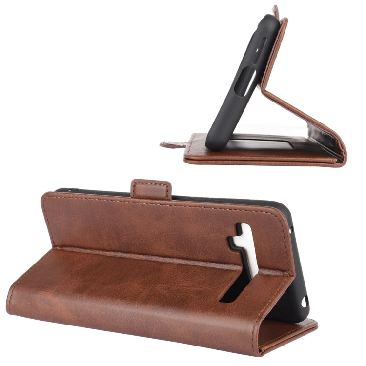 For TCL 10 Pro Dual-side Magnetic Buckle Horizontal Flip Leather Case with Holder & Card Slots & Wallet(Brown) - More Brand by PMC Jewellery | Online Shopping South Africa | PMC Jewellery