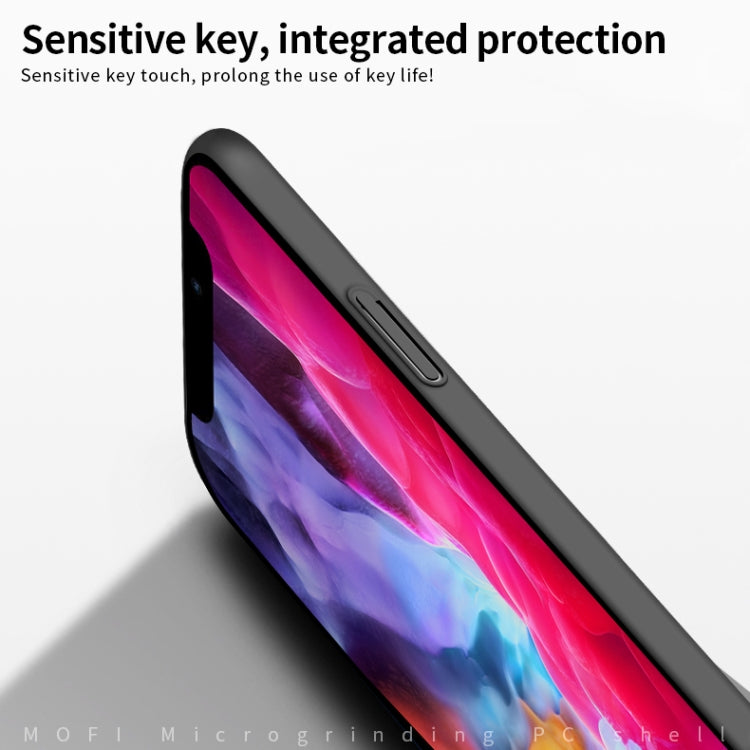 For iPhone 12 / 12 Pro MOFI Frosted PC Ultra-thin Hard Case(Blue) - iPhone 12 / 12 Pro Cases by MOFI | Online Shopping South Africa | PMC TechLife | Buy Now Pay Later Mobicred