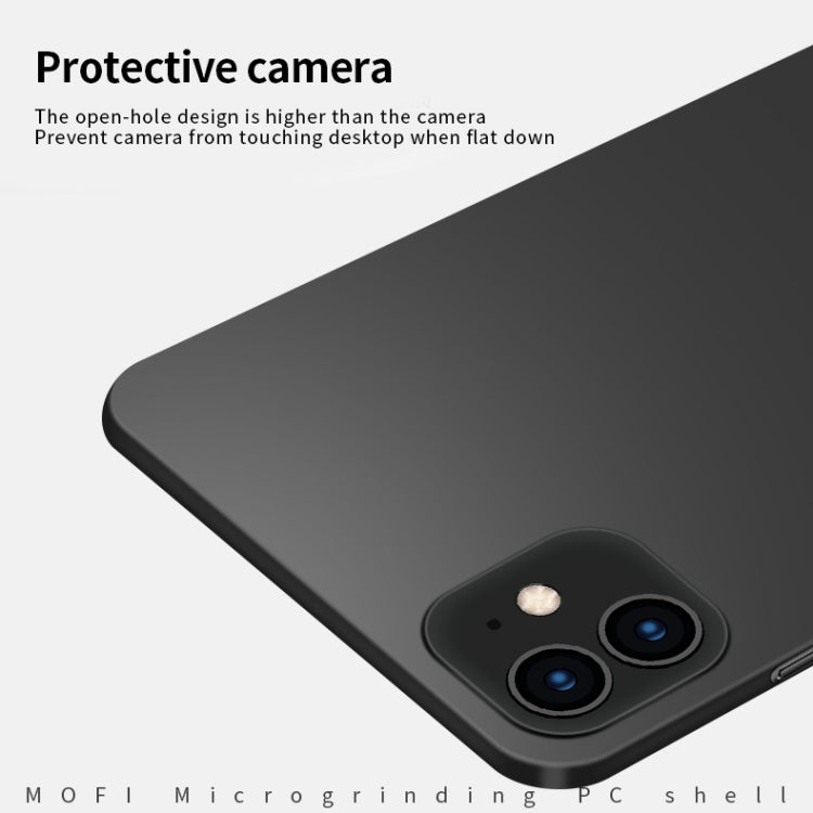 For iPhone 12 / 12 Pro MOFI Frosted PC Ultra-thin Hard Case(Gold) - iPhone 12 / 12 Pro Cases by MOFI | Online Shopping South Africa | PMC TechLife | Buy Now Pay Later Mobicred