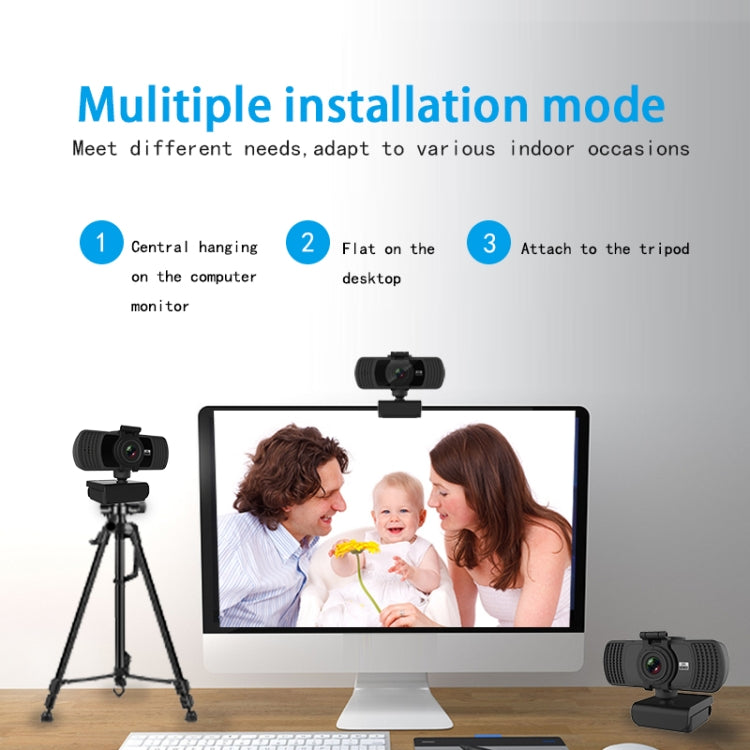 Richwell PC-06 Mini 360 Degrees Rotating 4.0 MP HD Auto Focus PC Webcam with Noise Reduction Microphone - HD Camera by Richwell | Online Shopping South Africa | PMC Jewellery | Buy Now Pay Later Mobicred