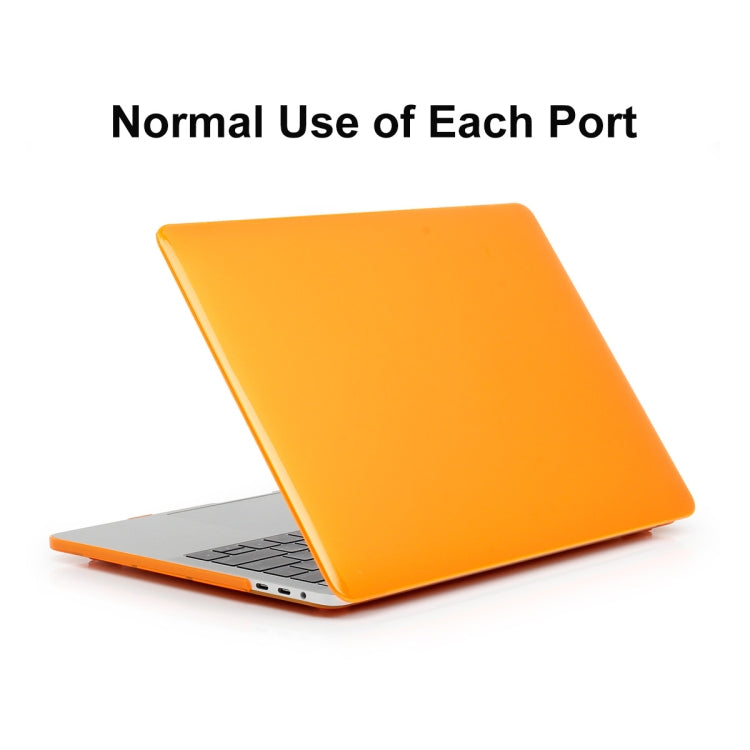 ENKAY Hat-Prince 3 in 1 For MacBook Pro 13 inch A2289 / A2251 (2020) Crystal Hard Shell Protective Case + US Version Ultra-thin TPU Keyboard Protector Cover + Anti-dust Plugs Set(Orange) - free shipping - PMC Jewellery - Order now!