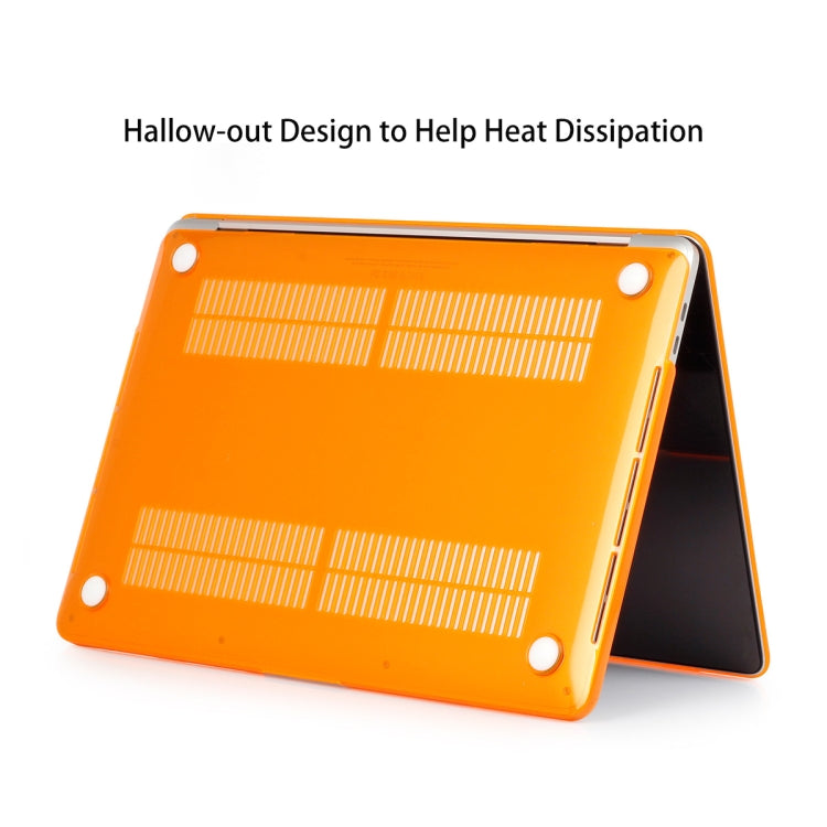 ENKAY Hat-Prince 3 in 1 For MacBook Pro 13 inch A2289 / A2251 (2020) Crystal Hard Shell Protective Case + US Version Ultra-thin TPU Keyboard Protector Cover + Anti-dust Plugs Set(Orange) - free shipping - PMC Jewellery - Order now!