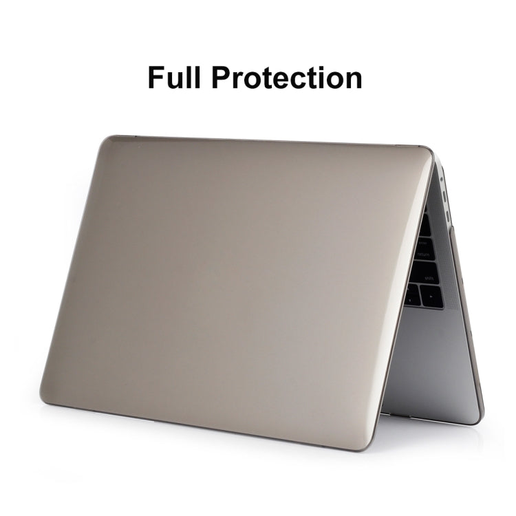 ENKAY Hat-Prince 3 in 1 For MacBook Pro 13 inch A2289 / A2251 (2020) Crystal Hard Shell Protective Case + Europe Version Ultra-thin TPU Keyboard Protector Cover + Anti-dust Plugs Set(Grey) - MacBook Pro Cases by ENKAY | Online Shopping South Africa | PMC Jewellery | Buy Now Pay Later Mobicred