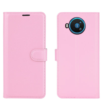 For Nokia 8.3 5G Litchi Texture Horizontal Flip Protective Case with Holder & Card Slots & Wallet(Pink) - Nokia Cases by PMC Jewellery | Online Shopping South Africa | PMC Jewellery | Buy Now Pay Later Mobicred