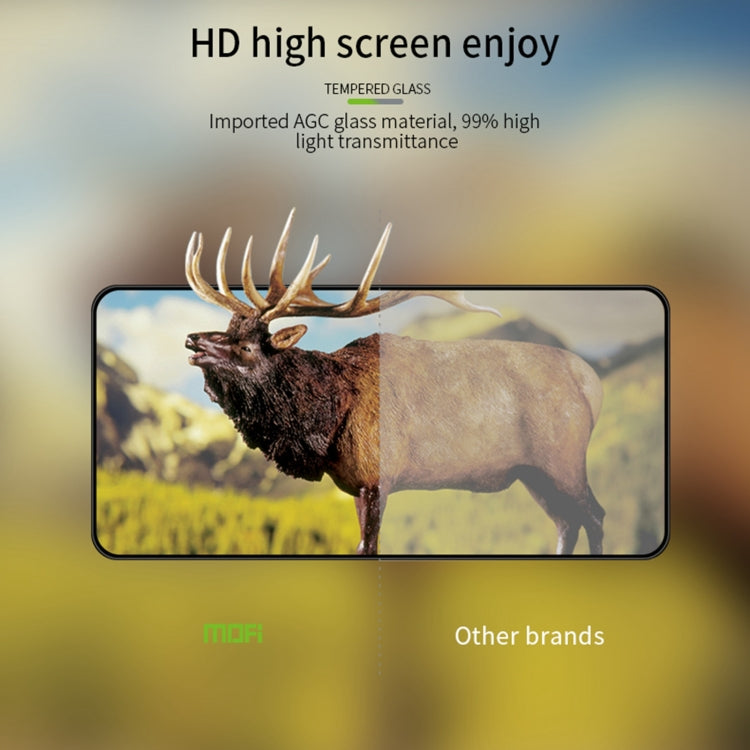 For Xiaomi Poco X3 / X3 NFC MOFI 9H 3D Explosion-proof Curved Screen Tempered Glass Film(Black) -  by MOFI | Online Shopping South Africa | PMC TechLife | Buy Now Pay Later Mobicred