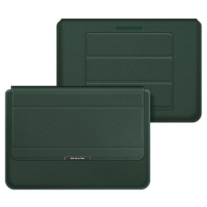 4 in 1 Universal Laptop Holder PU Waterproof Protection Wrist Laptop Bag, Size:13/14inch(Green) - 13.3 inch by PMC Jewellery | Online Shopping South Africa | PMC Jewellery | Buy Now Pay Later Mobicred