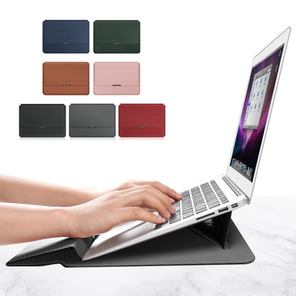 4 in 1 Universal Laptop Holder PU Waterproof Protection Wrist Laptop Bag, Size:13/14inch(Grey) - 13.3 inch by PMC Jewellery | Online Shopping South Africa | PMC Jewellery | Buy Now Pay Later Mobicred