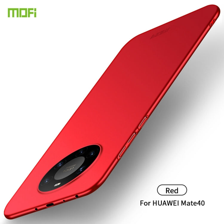 For Huawei Mate 40 MOFI Frosted PC Ultra-thin Hard Case(Red) - Huawei Cases by MOFI | Online Shopping South Africa | PMC Jewellery