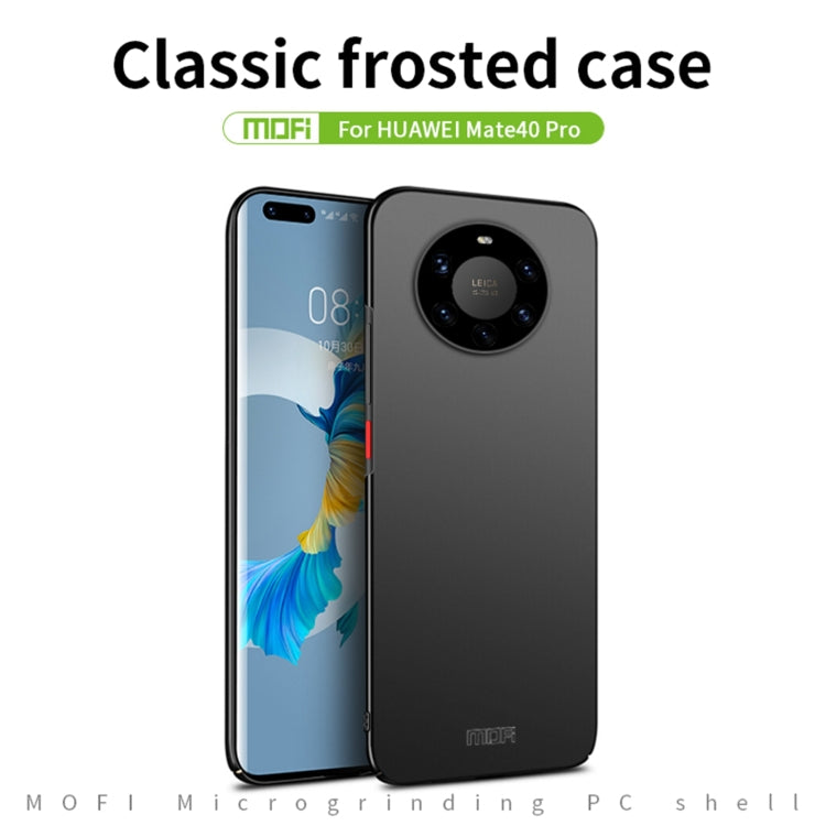 For Huawei Mate 40 Pro MOFI Frosted PC Ultra-thin Hard Case(Black) - Huawei Cases by MOFI | Online Shopping South Africa | PMC Jewellery