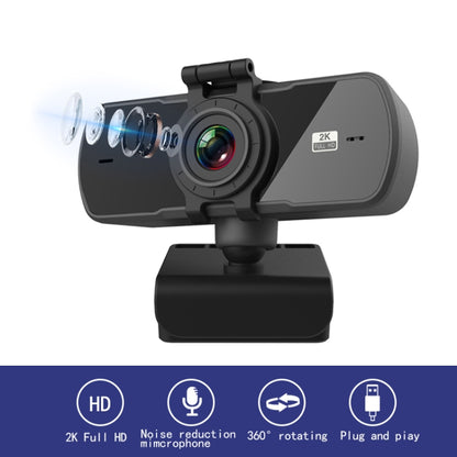 C5 4 Million Pixel Auto Focus 2K Full HD Webcam 360 Rotation USB Driver-free Live Broadcast WebCamera with Mic - HD Camera by PMC Jewellery | Online Shopping South Africa | PMC Jewellery | Buy Now Pay Later Mobicred